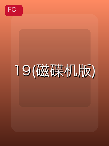 19(磁碟机版) 游戏封面