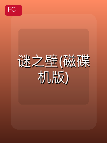 谜之壁(磁碟机版) 游戏封面
