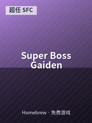 Super Boss Gaiden 游戏封面