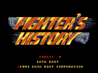 Fighter's History (World ver 43-07, DE-0380-2 PCB) 游戏封面
